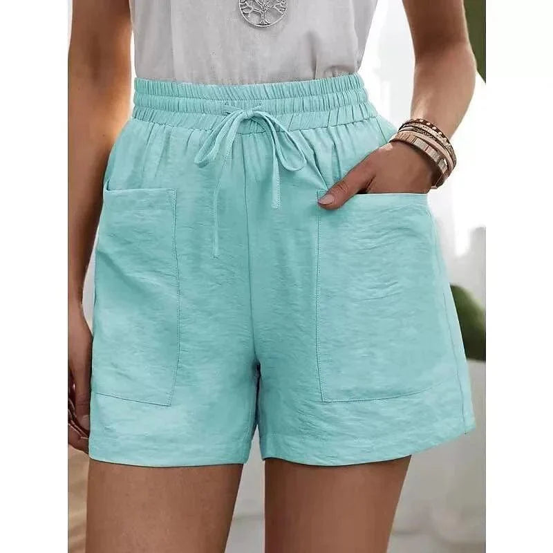 DELPHINE™ | HOGE TAILLE SHORT MET ELASTIEK