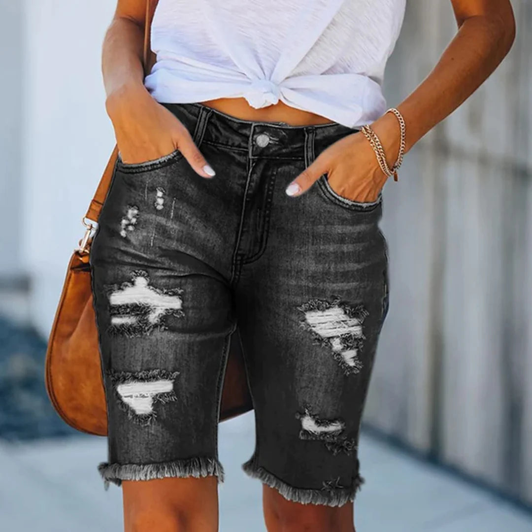 Stijlvolle denim shorts - Tess