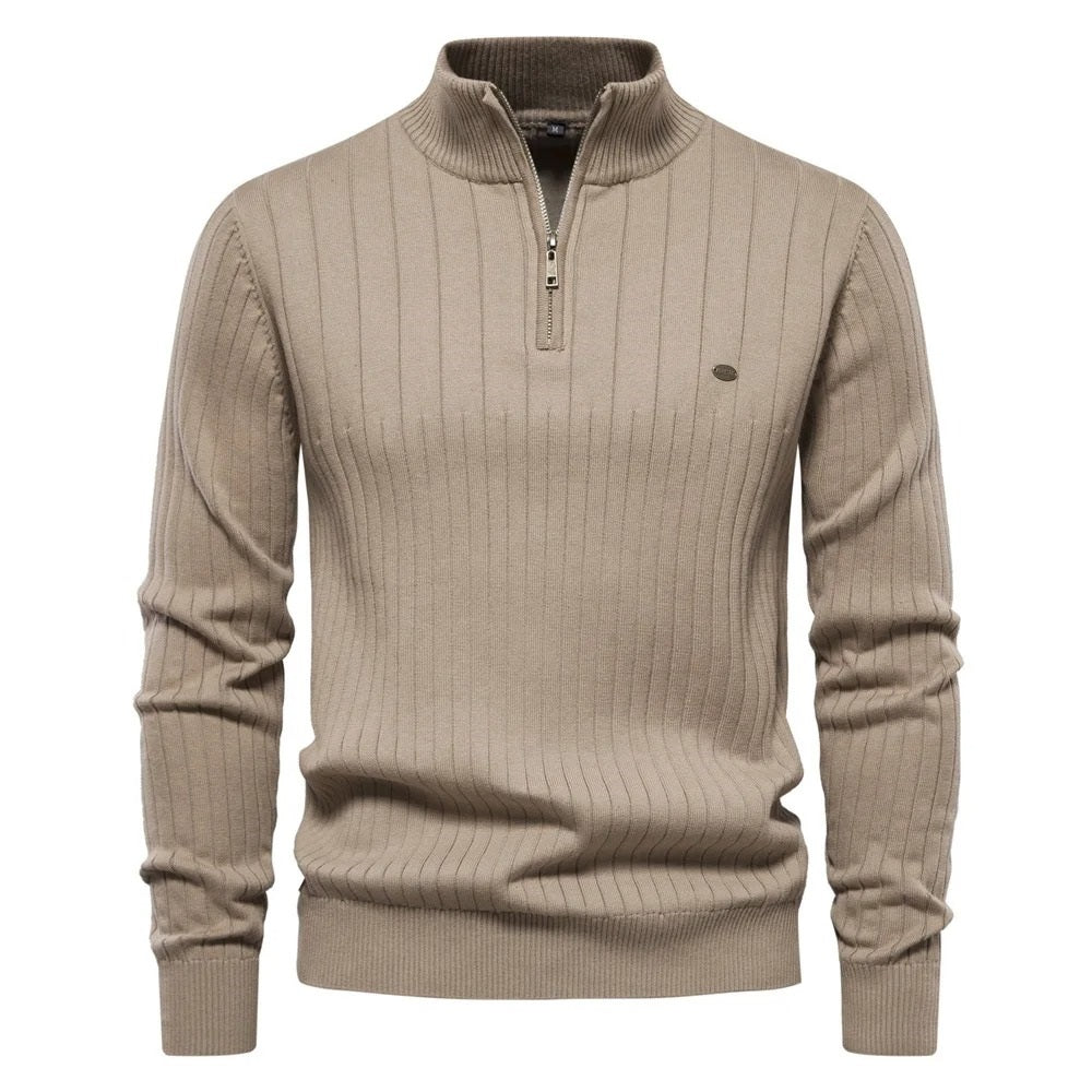 James - Casual Zip-Up Sweater