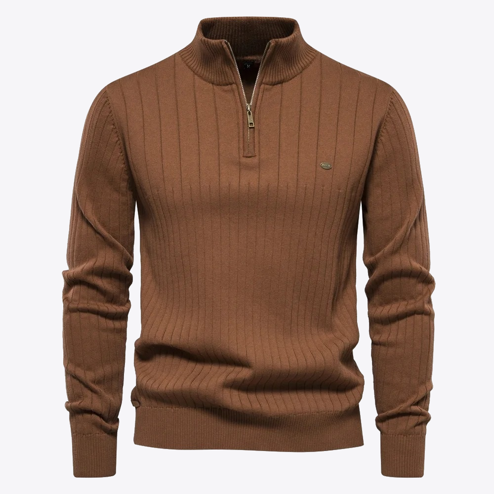 James - Casual Zip-Up Sweater