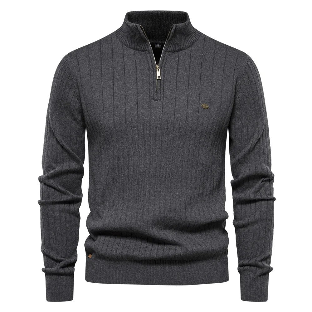 James - Casual Zip-Up Sweater