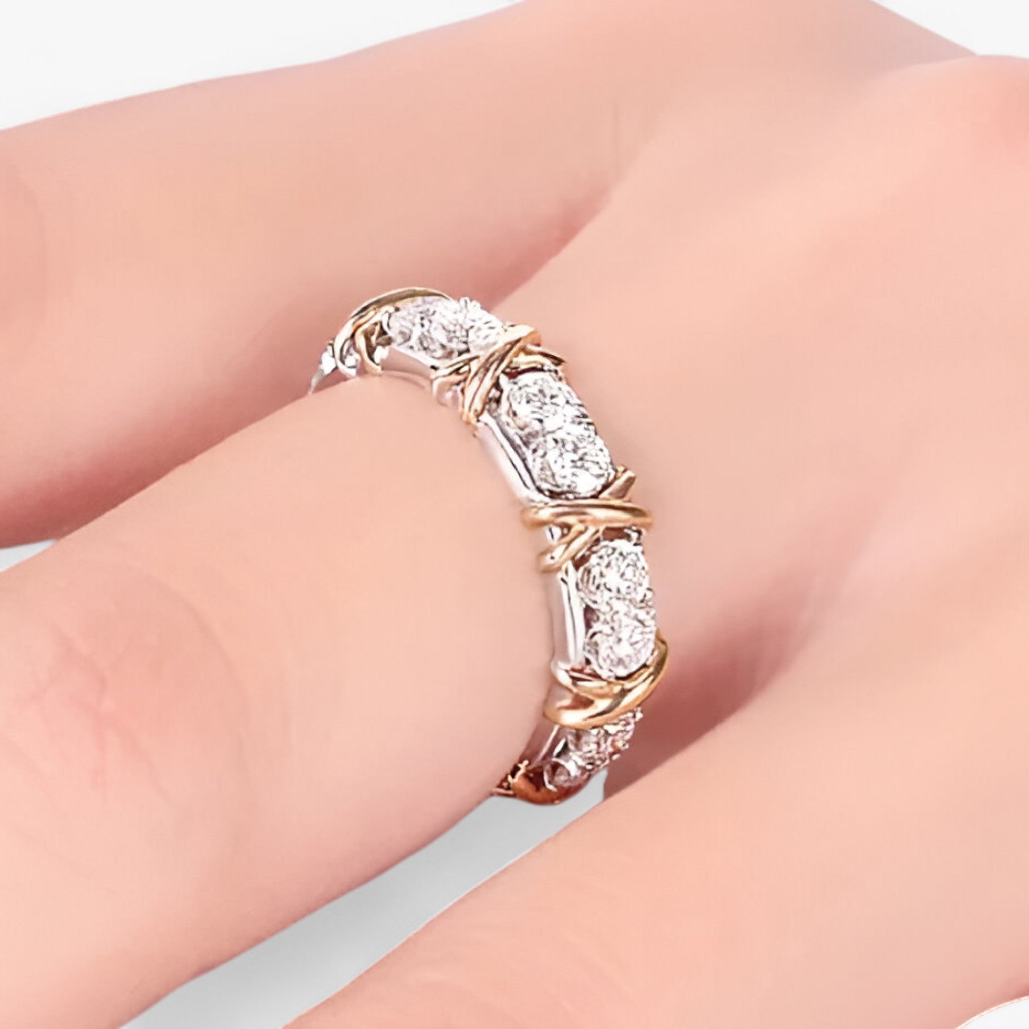 Lena | Sterling Zilver Zircon Ring - Luxe Verloving