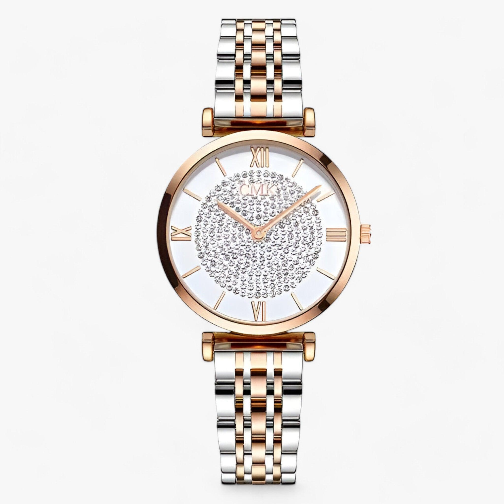 Ava | Luxe RVS Horloge - Elegant en Tijdloos voor Dames