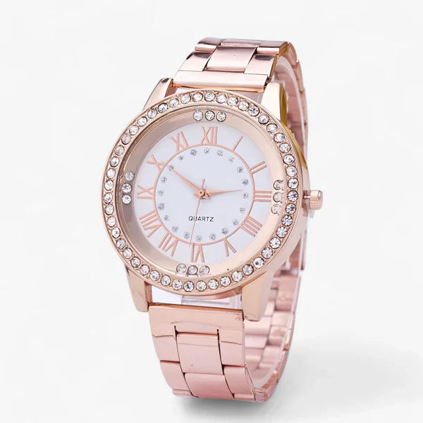 Stralende Dames Diamant Horloge - Tijdloze elegantie en exquisite verfijning