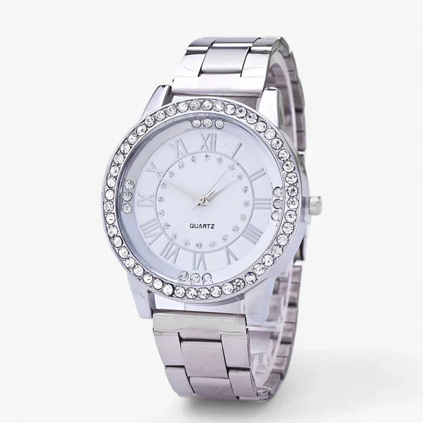 Stralende Dames Diamant Horloge - Tijdloze elegantie en exquisite verfijning