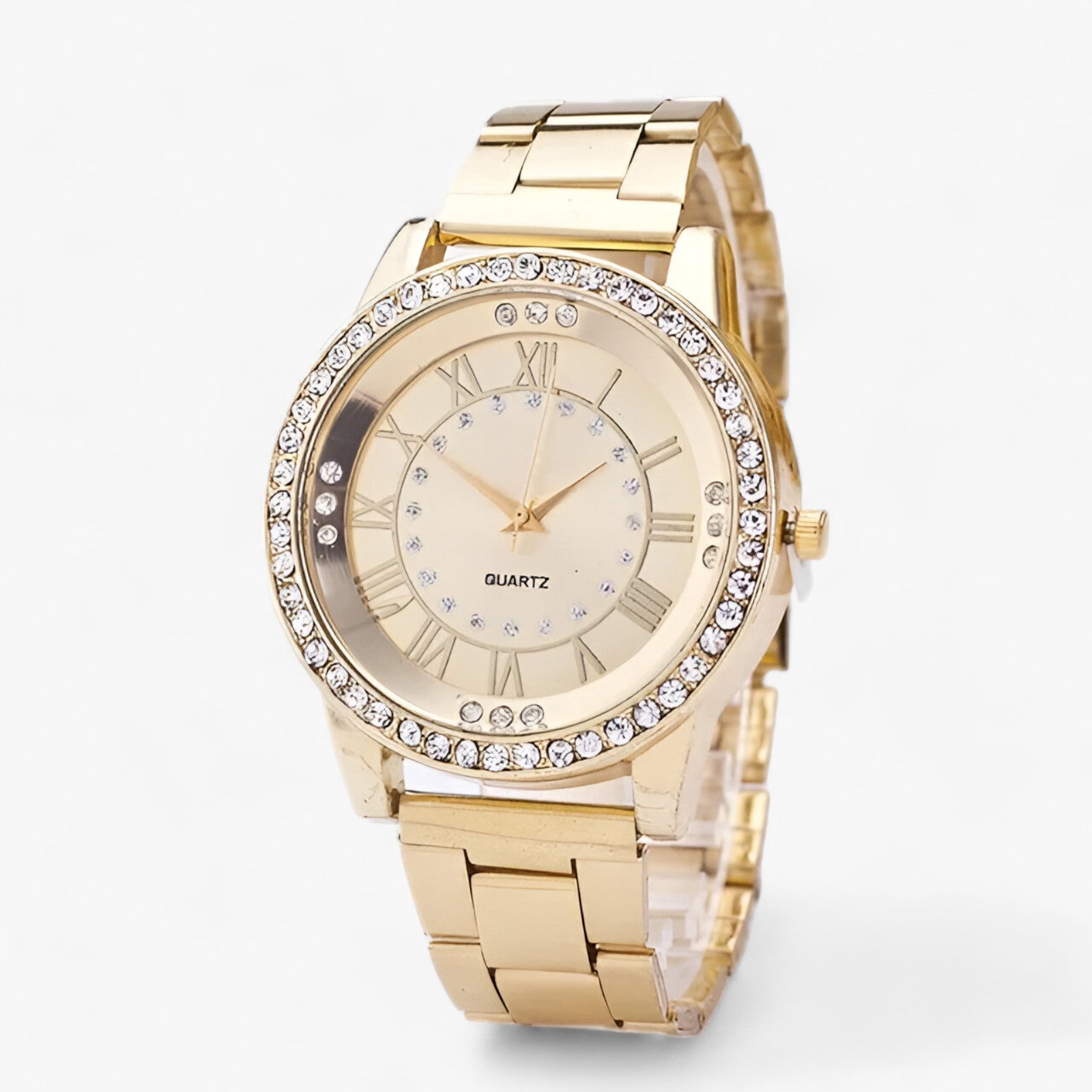 Diamante Glimmer | Horloge - Uniek Stralend Fonkelend