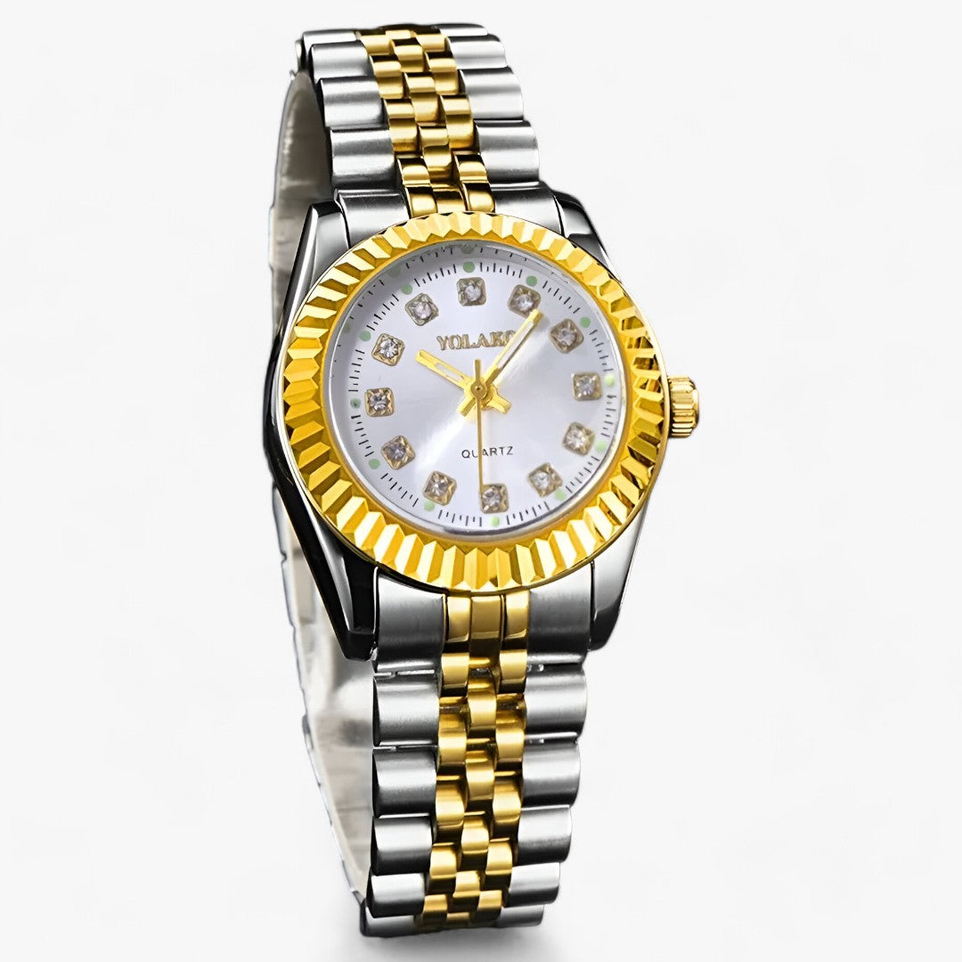 FELICITY | Elegante Gouden Rond Wristwatch - Uw stijlvolle en praktische must-have!