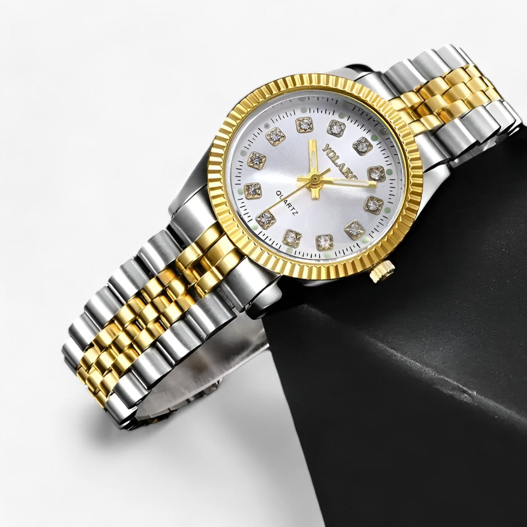 FELICITY | Elegante Gouden Rond Wristwatch - Uw stijlvolle en praktische must-have!