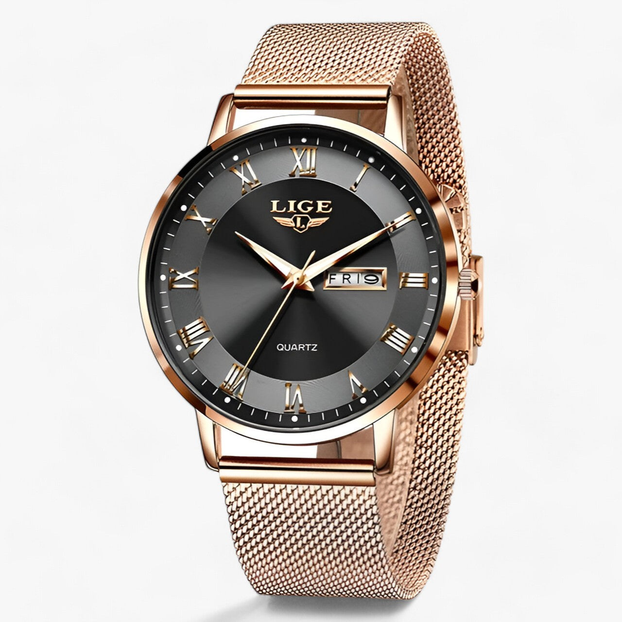 LINA - Elegante staal-mesh horloge - Stijlvolle metgezel voor elke dag