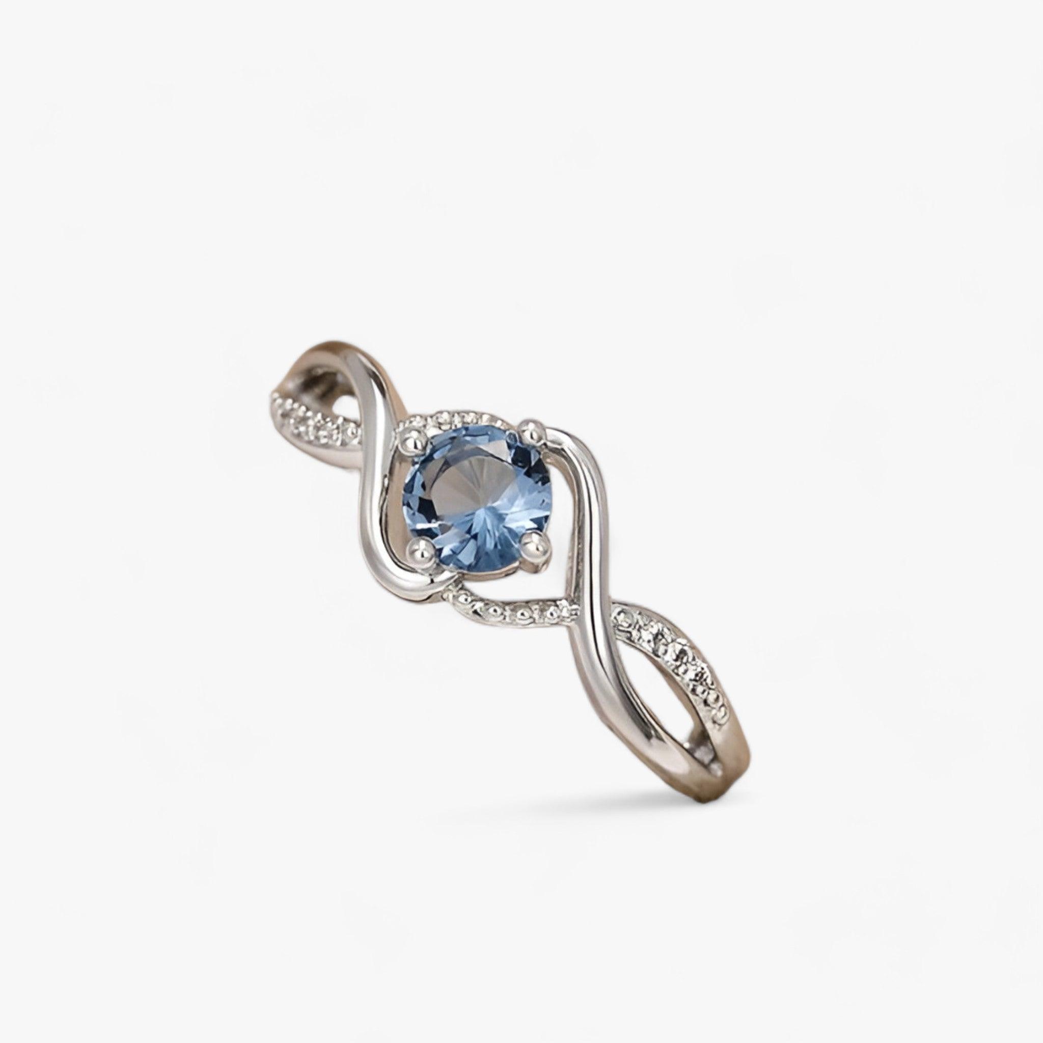 MODERNIA | Charmante Blauwe Ring - Moeiteloze Glamour