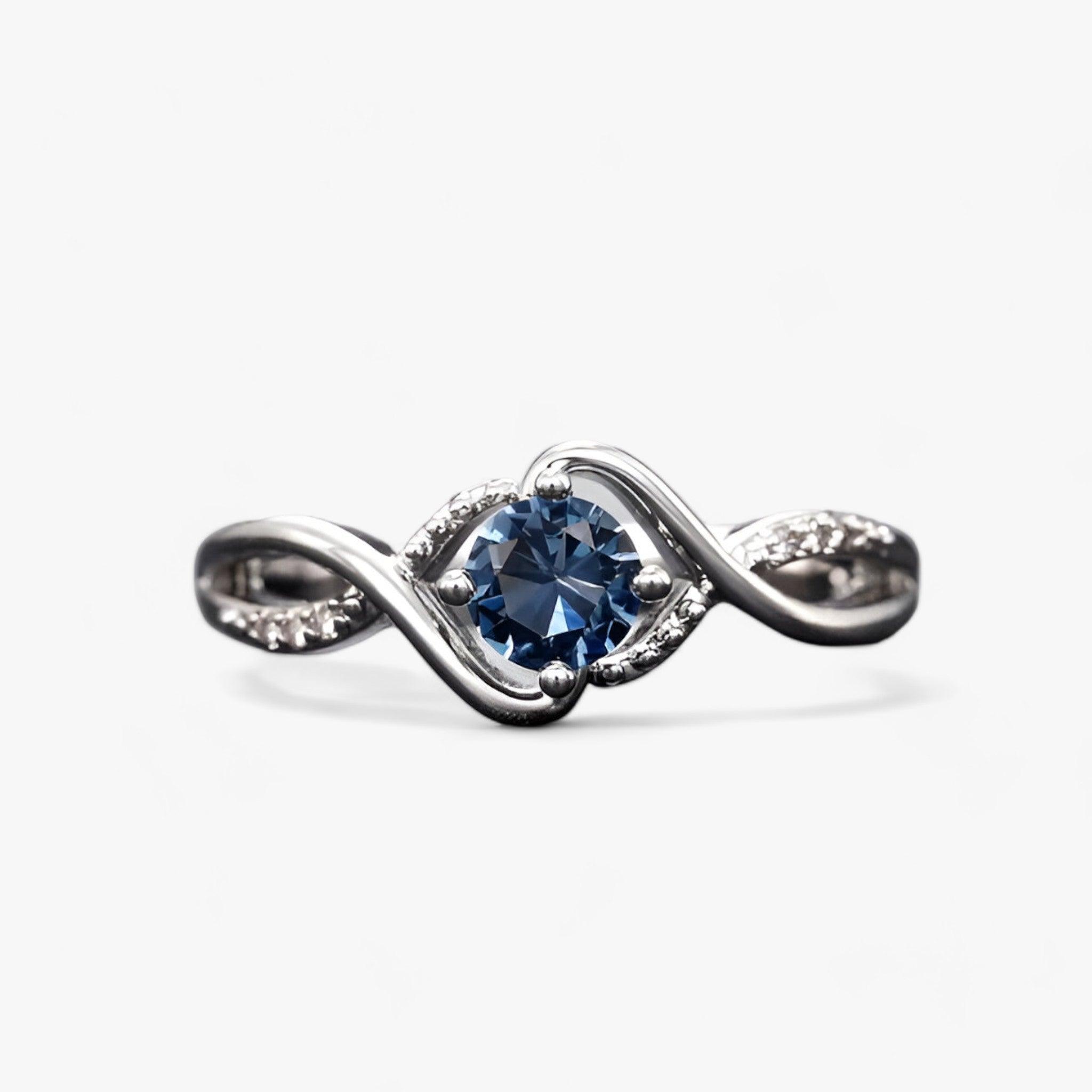 MODERNIA | Charmante Blauwe Ring - Moeiteloze Glamour