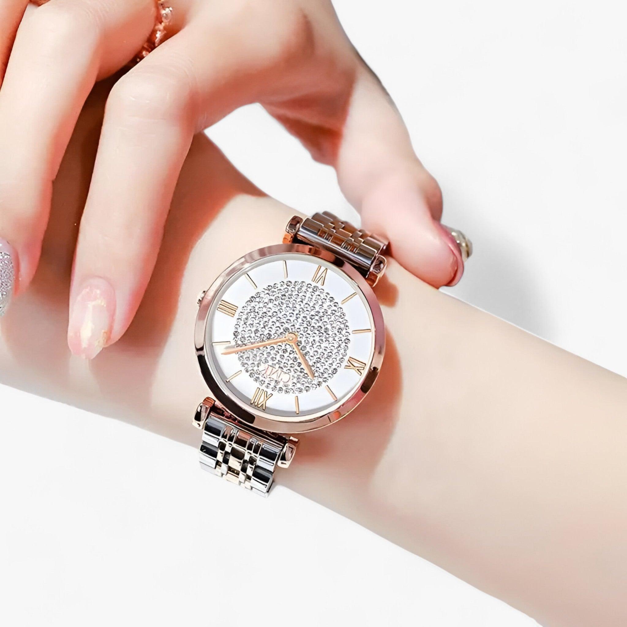 Ava | Luxe RVS Horloge - Elegant en Tijdloos voor Dames