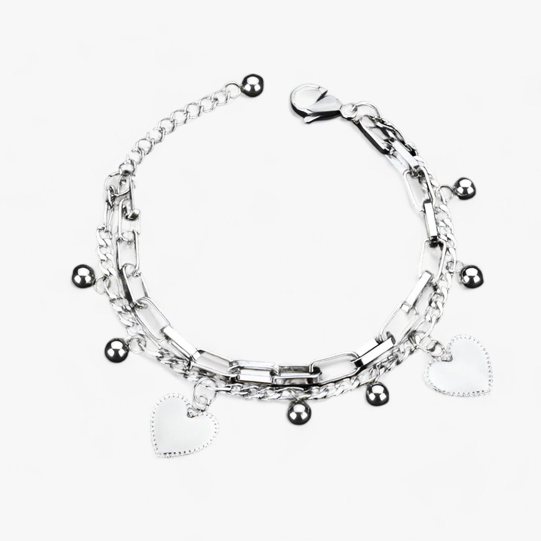 AMORE - Hartbedel armband - Elegant symbool van liefde