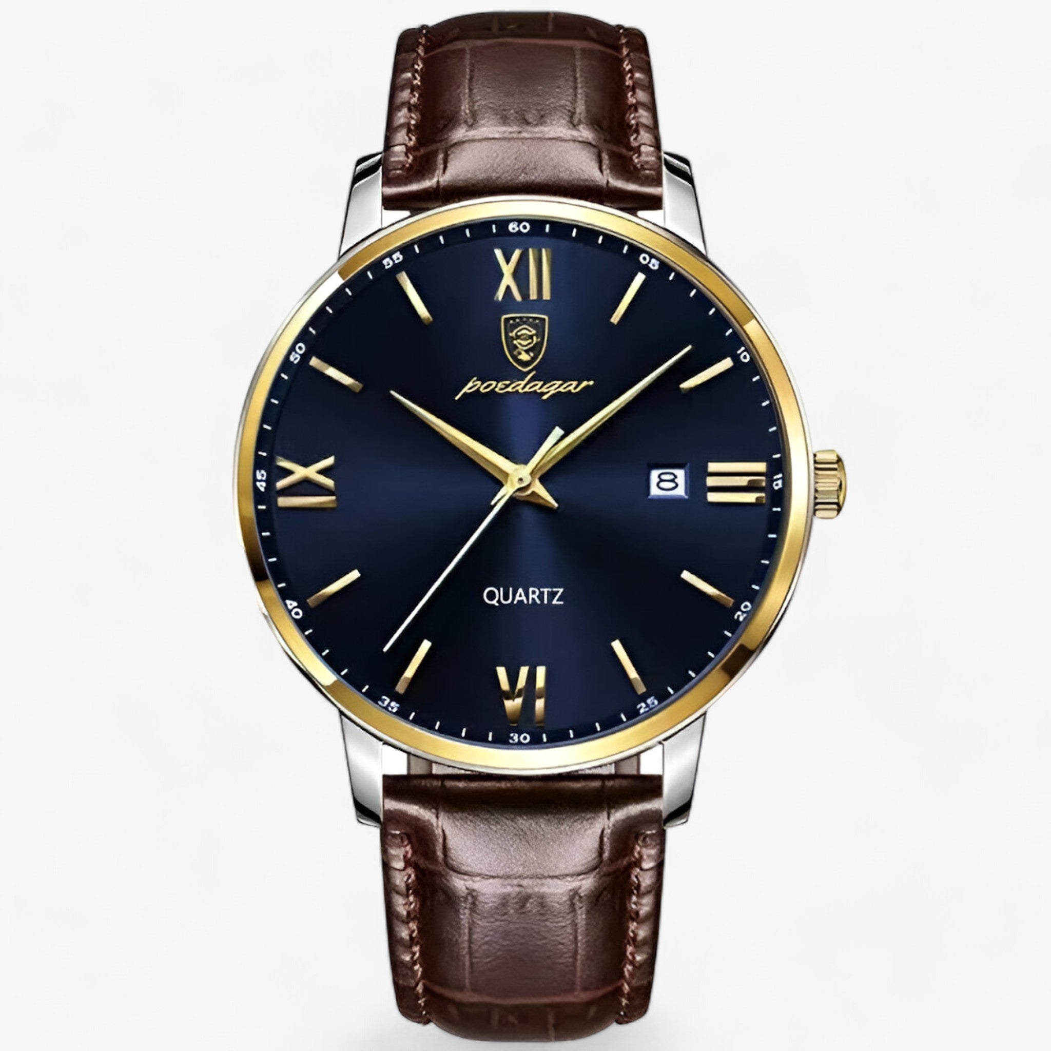 MORGAN | Heren Luxe Quartz Horloge - Stijlvolle Leerband Horloge voor Veeleisende Mannen