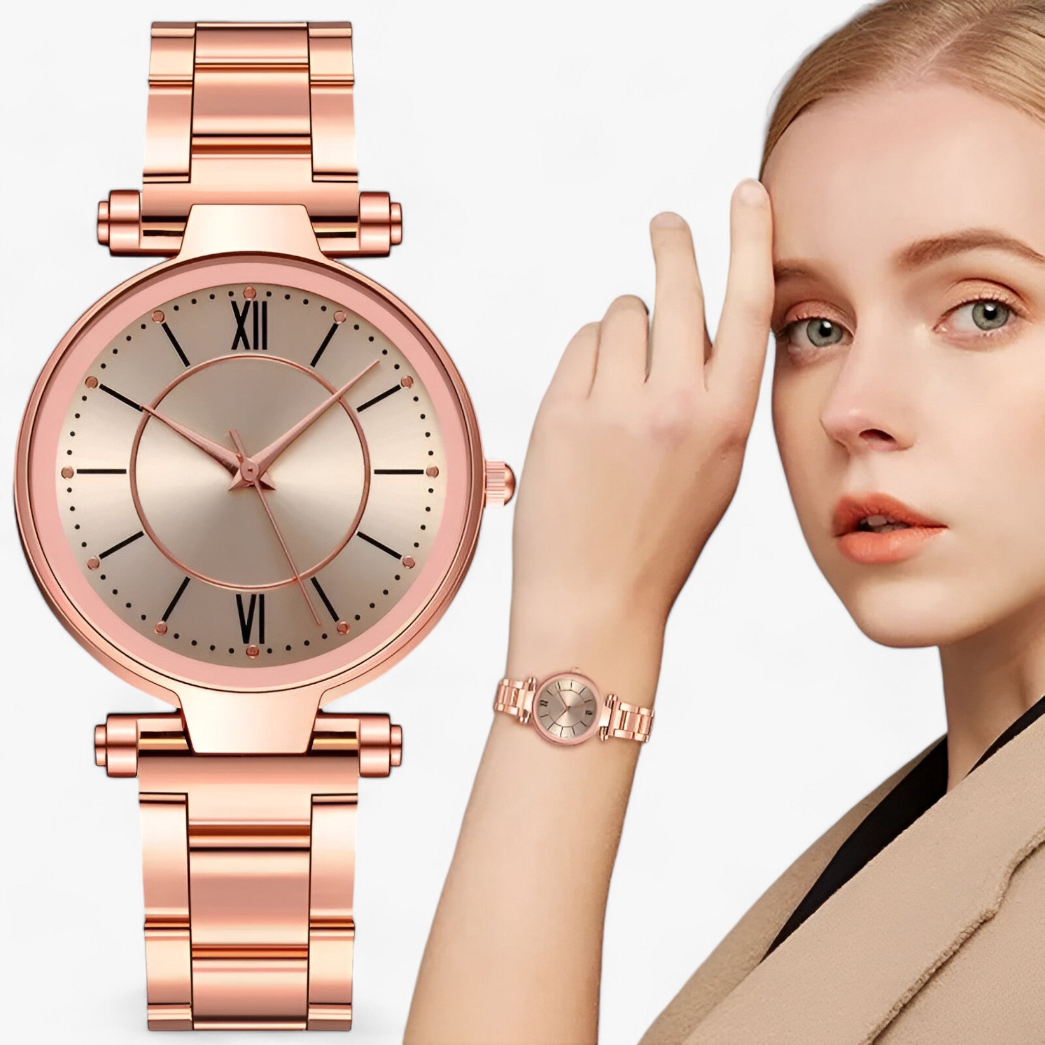 LUCIA | Exquisite Luxe Horloge - Tijdloos Design ontmoet innovatieve Functionaliteit