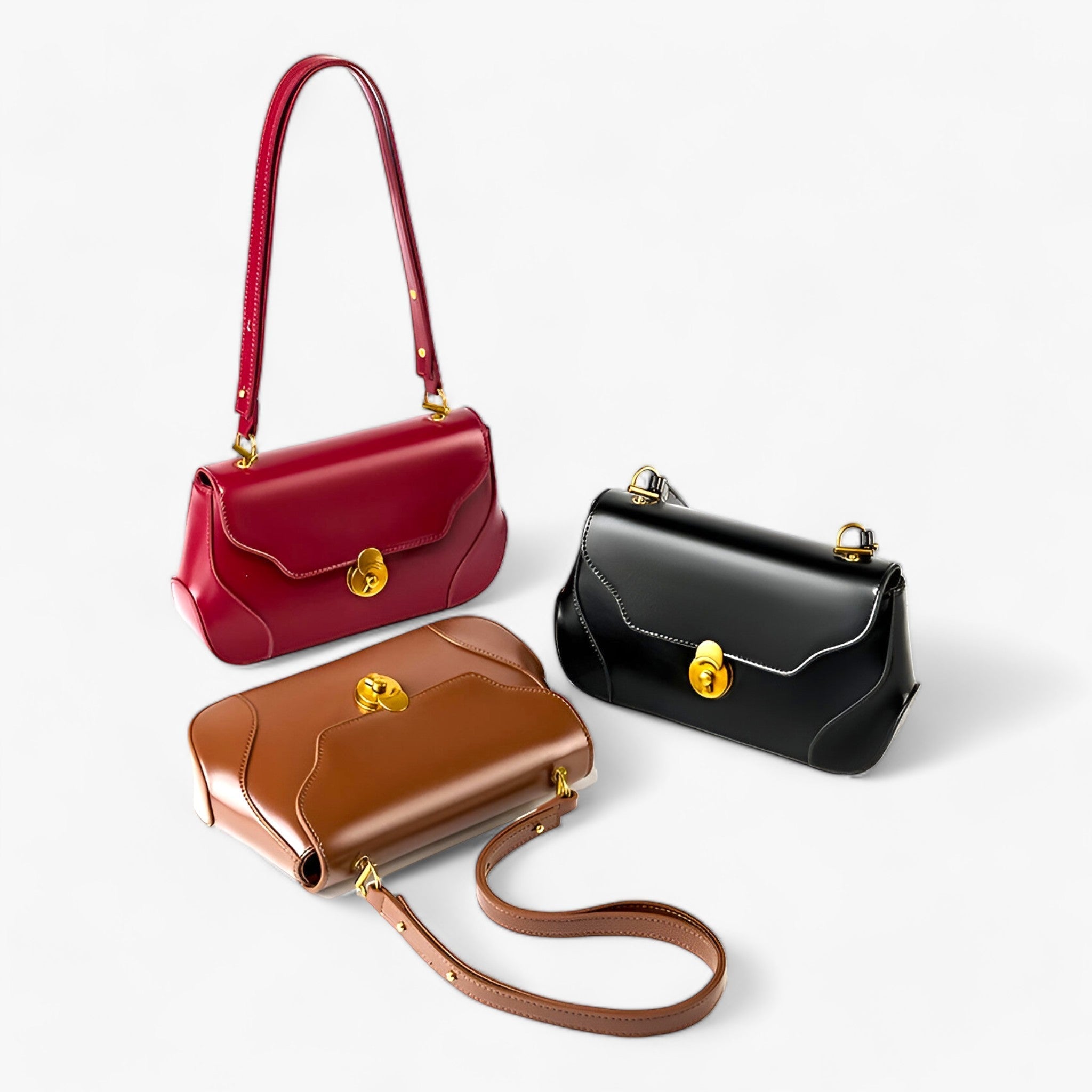 Burminska | Elegante Luxe Leren Handtas - Stijlvol en Functioneel