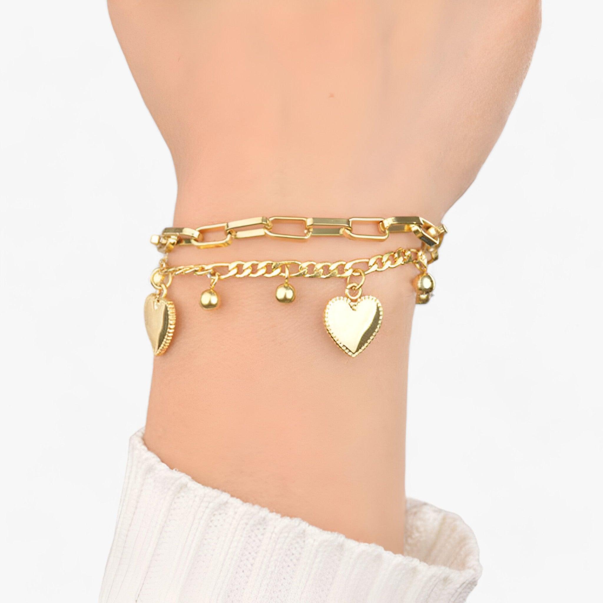 AMORE - Hartbedel armband - Elegant symbool van liefde