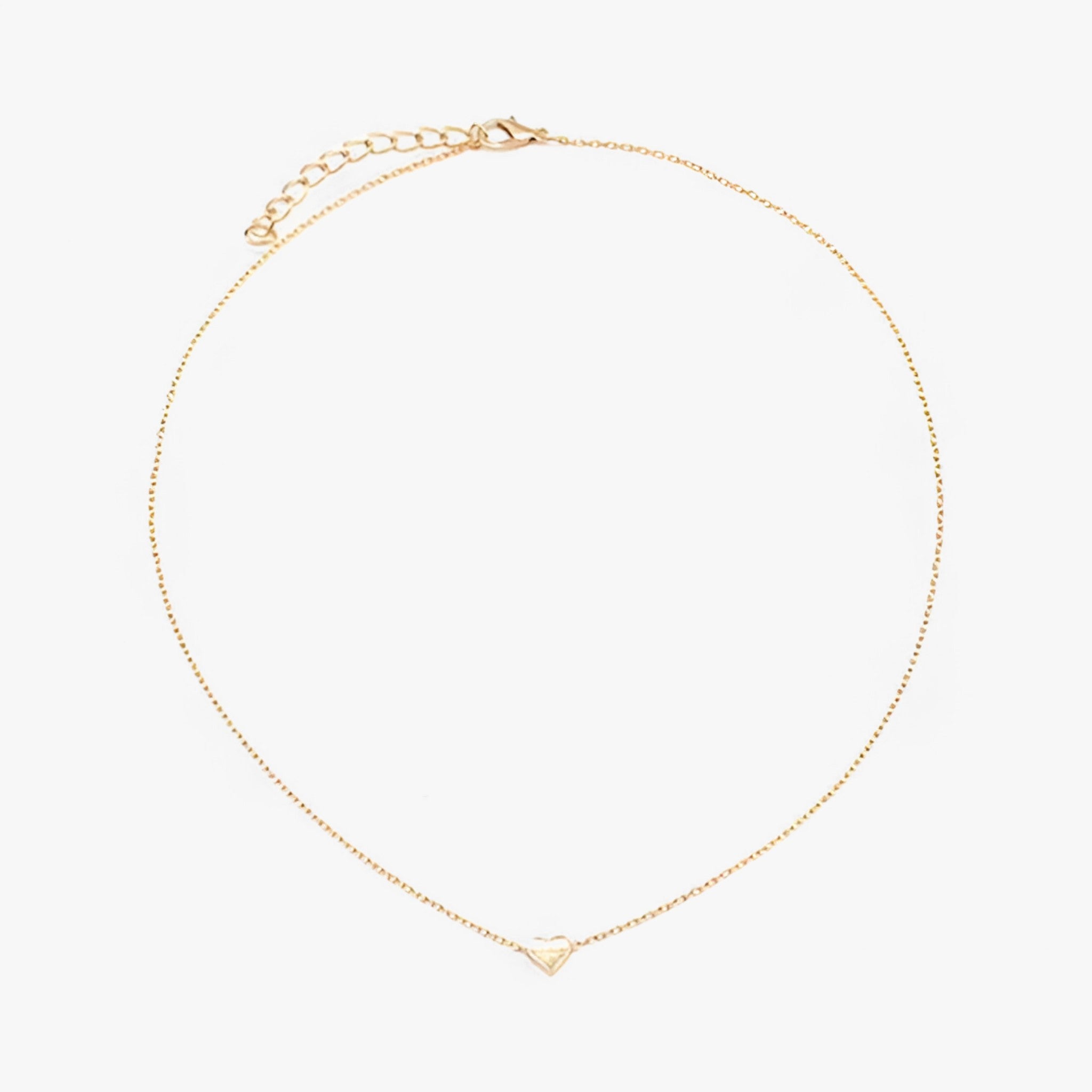 Eva | Hart Clavicle Ketting - Verfijnd en elegant