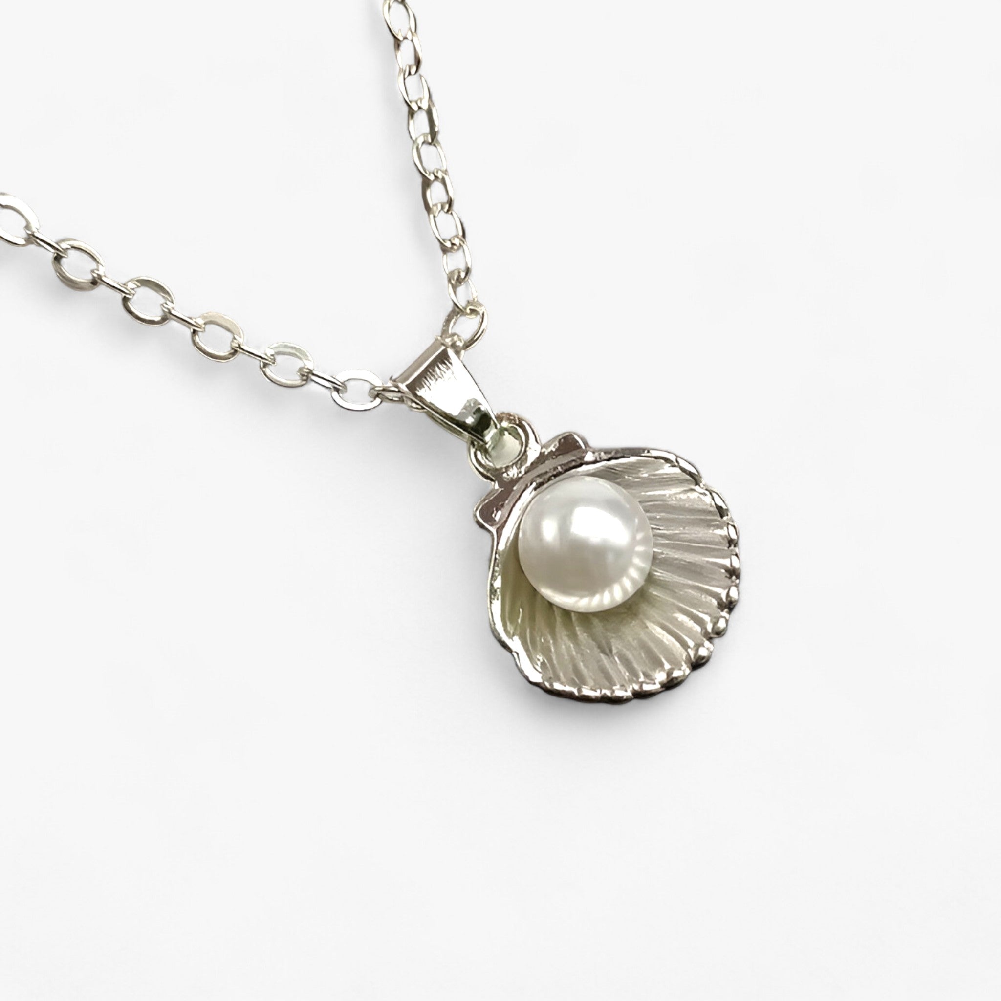 Lila | Schelp & Parel Ketting - Zomerse Elegantie