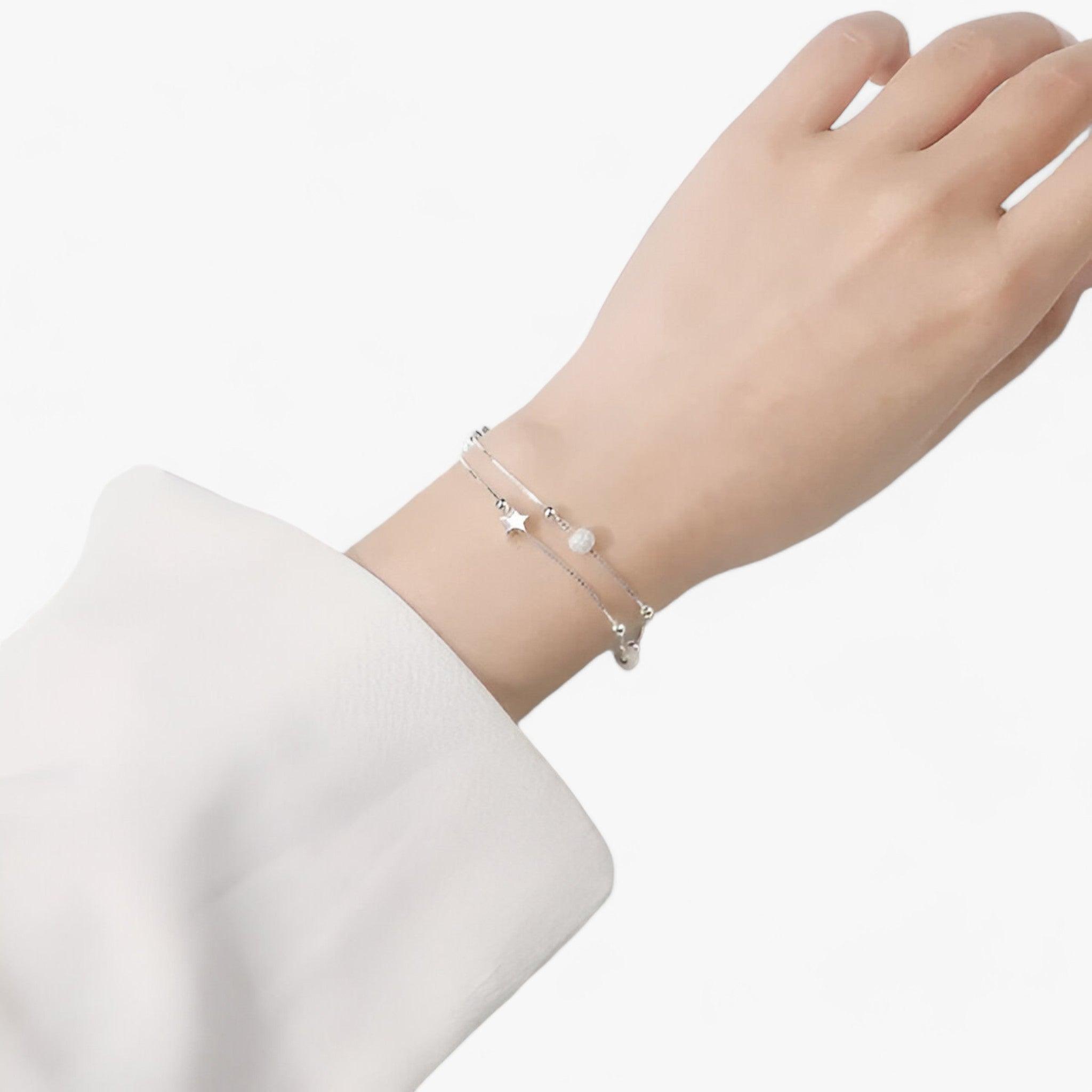 STELLAR - Sterling zilveren armband - Glamoureuze sieraden voor speciale gelegenheden