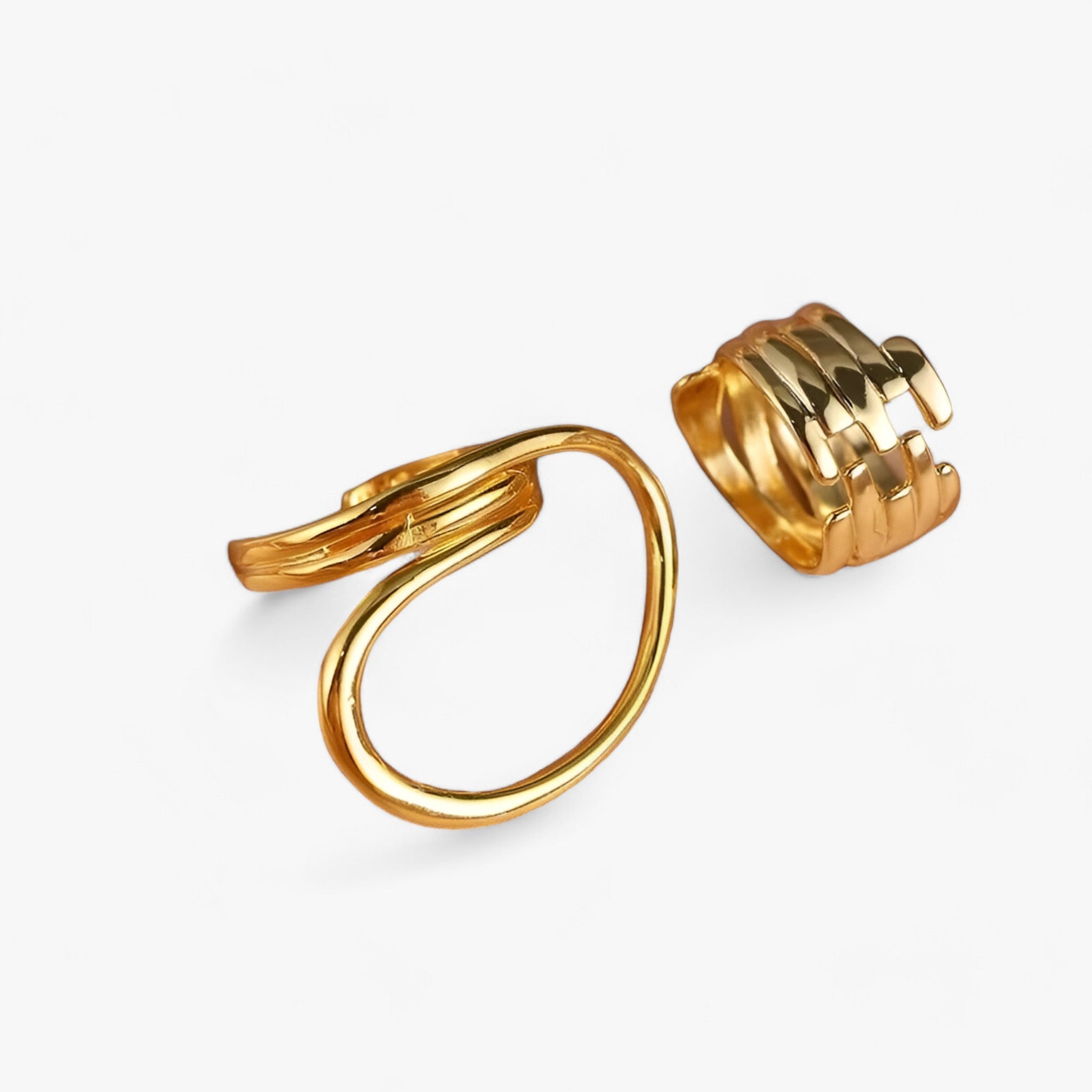 Tara | Geometrische Statement Ring - Gedurfd & Modebewust