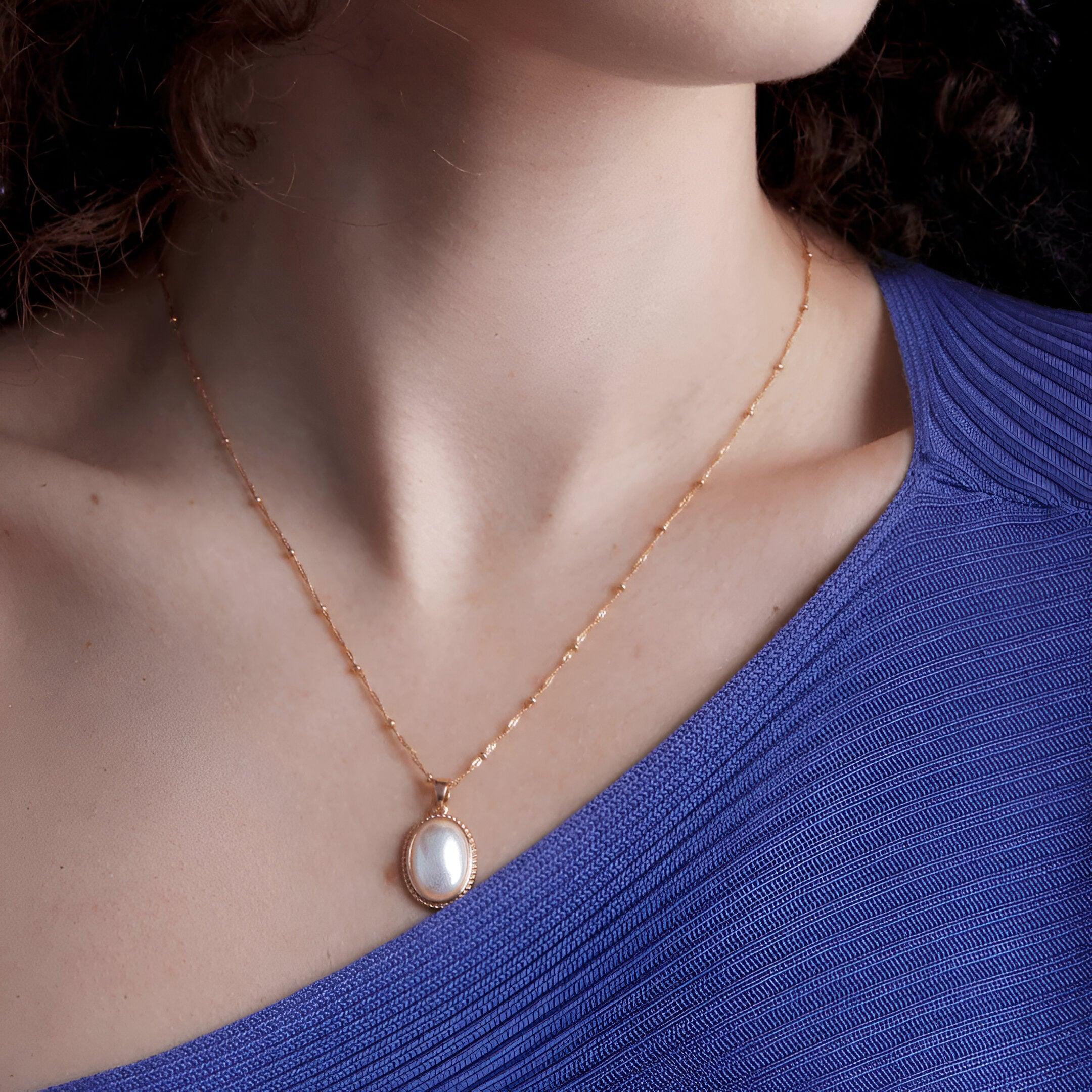 Opulente parel erfgoed ketting