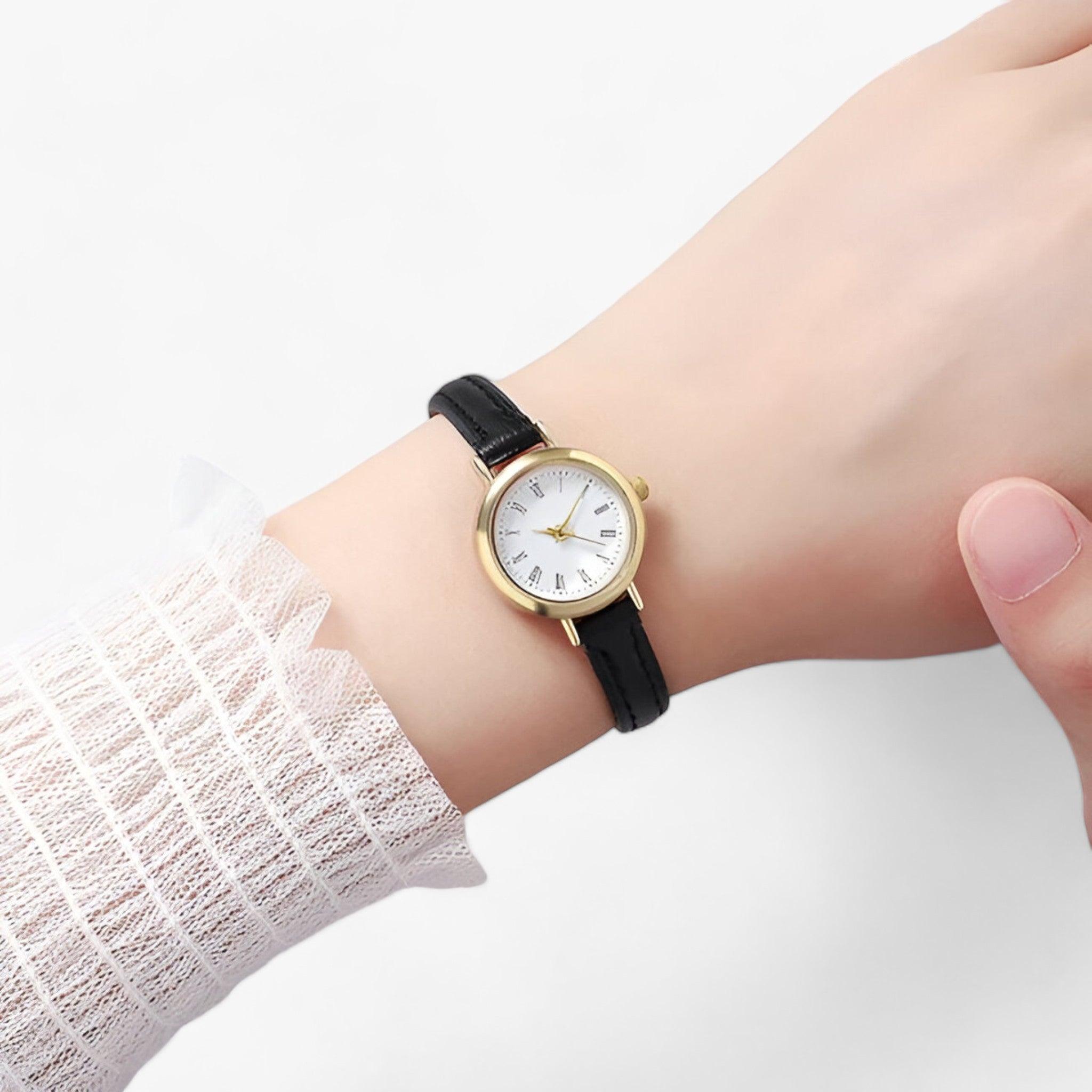 LUNA | Kleine ronde horloge - Chic minimalisme voor dagelijkse stijl