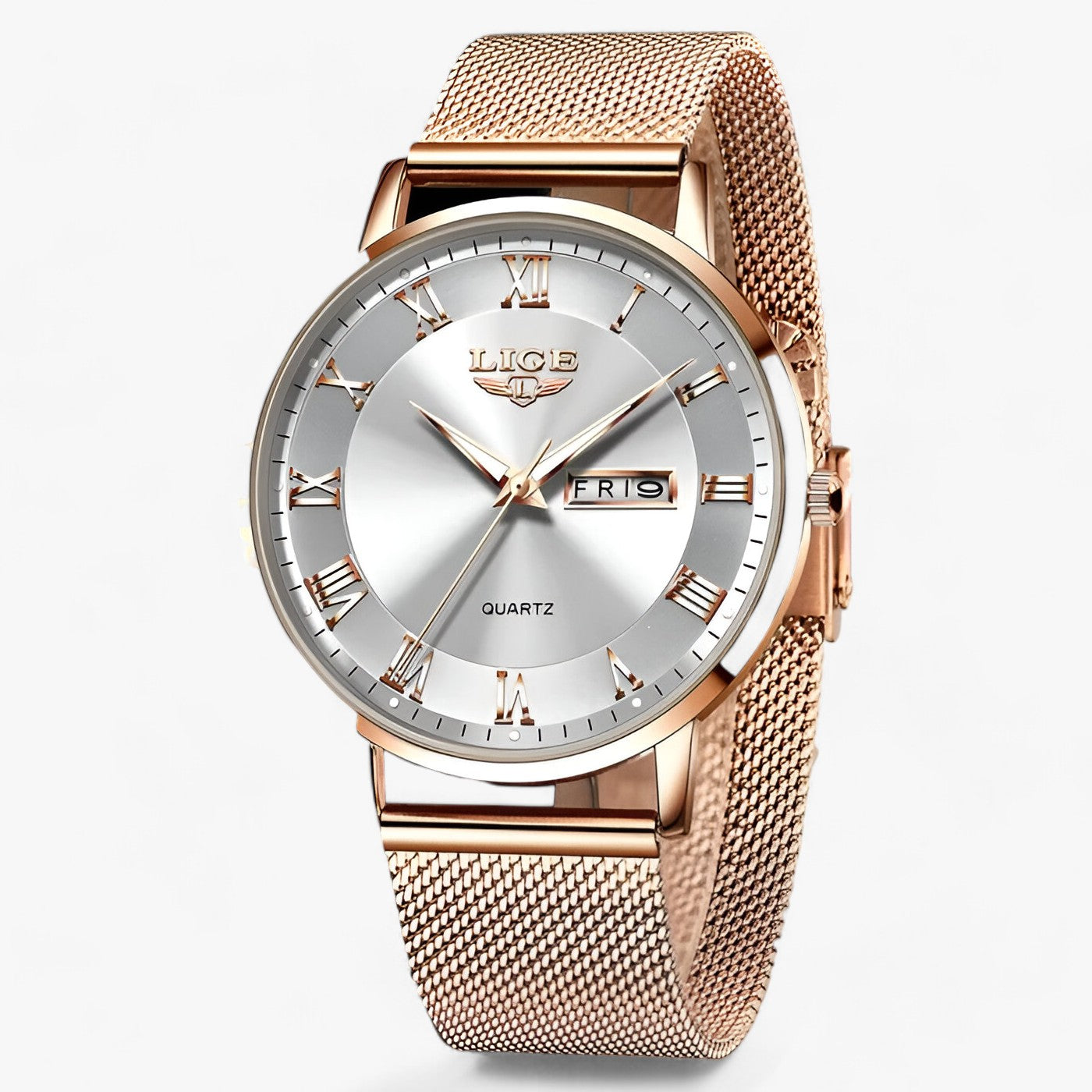 LINA - Elegante staal-mesh horloge - Stijlvolle metgezel voor elke dag