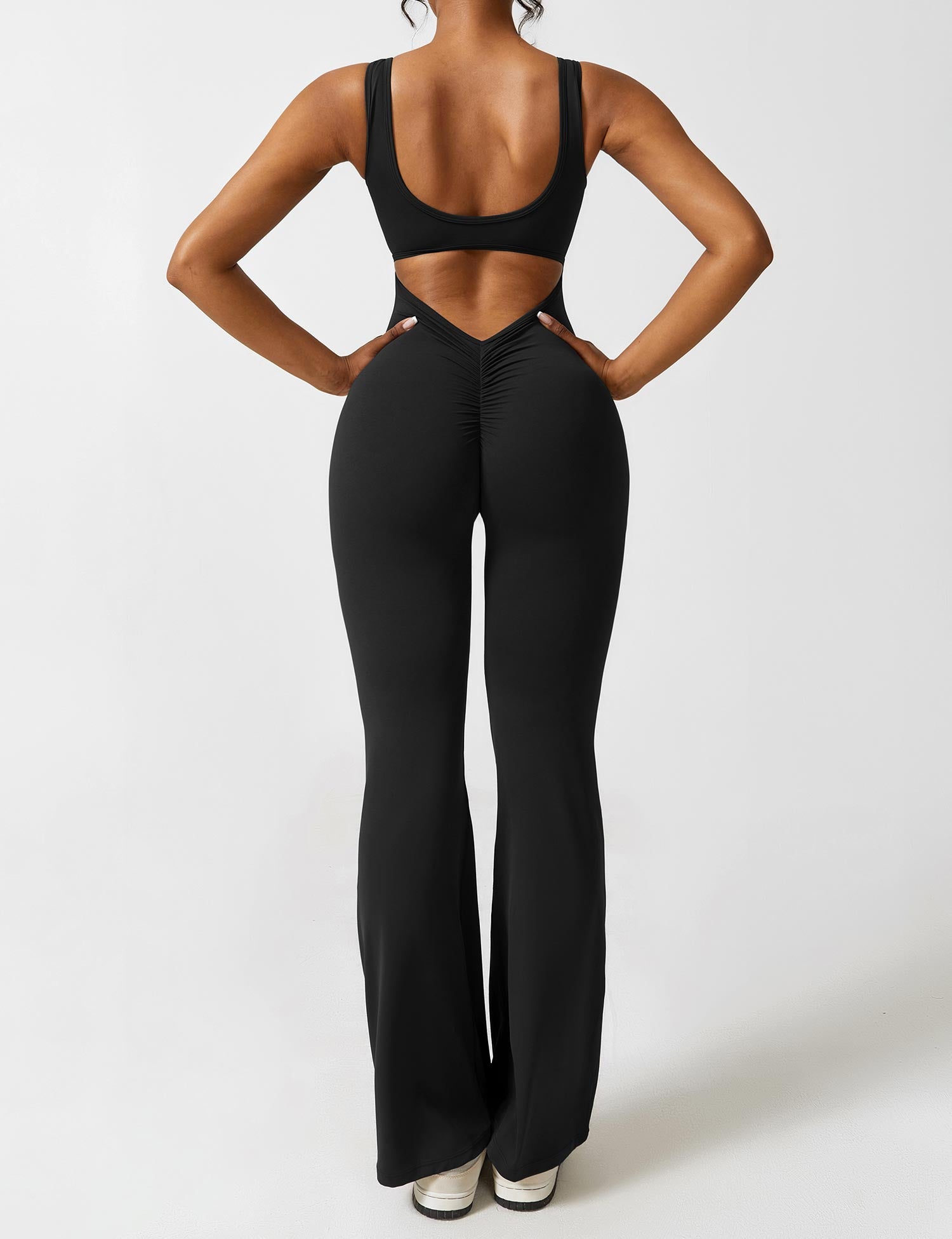 Zenith™ | V-Back Flared Jumpsuit