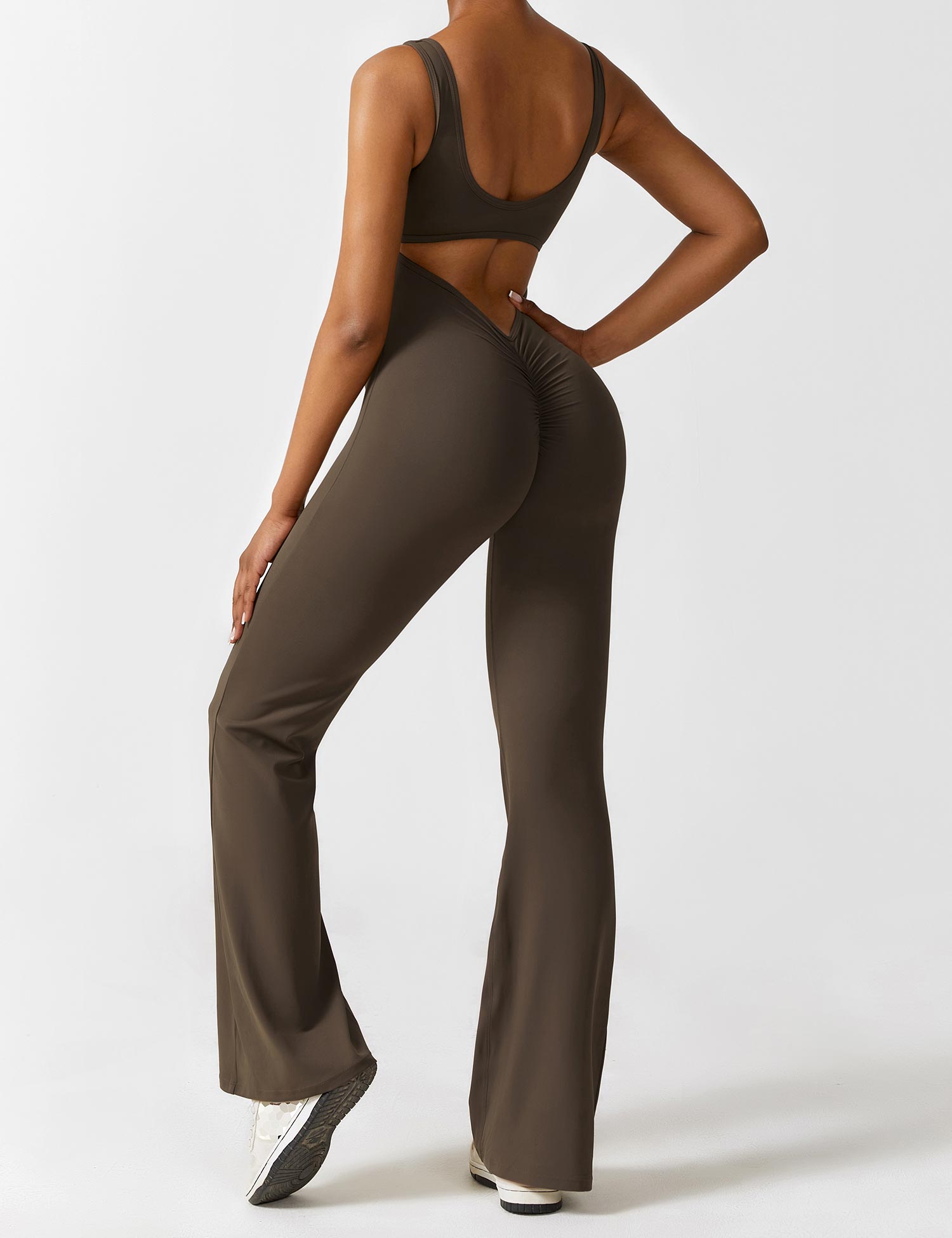 Zenith™ | V-Back Flared Jumpsuit