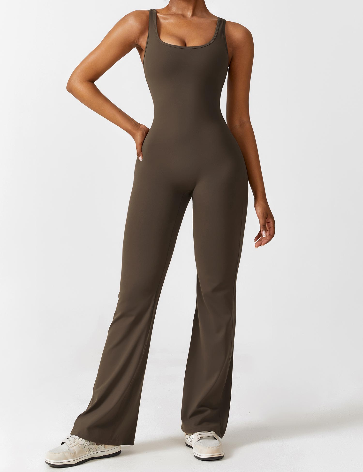 Zenith™ | V-Back Flared Jumpsuit