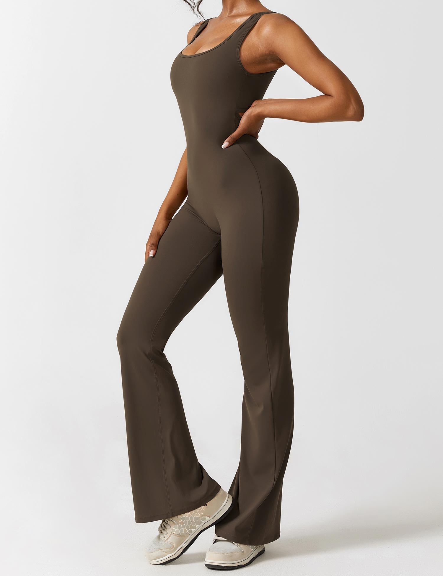 Zenith™ | V-Back Flared Jumpsuit