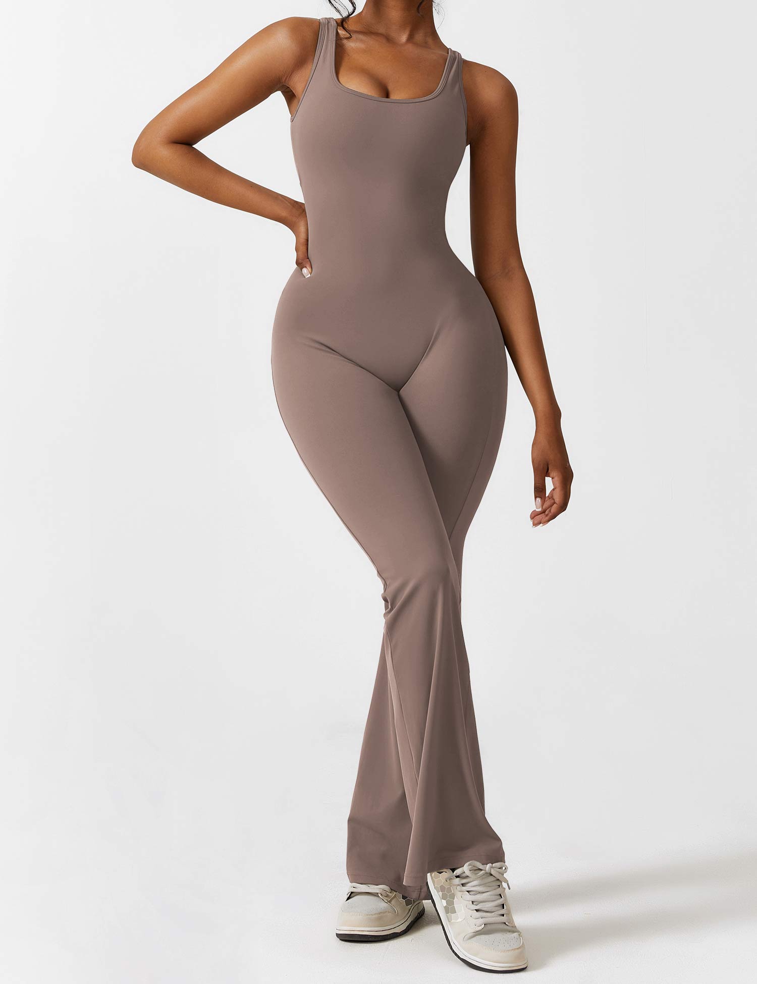 Zenith™ | V-Back Flared Jumpsuit