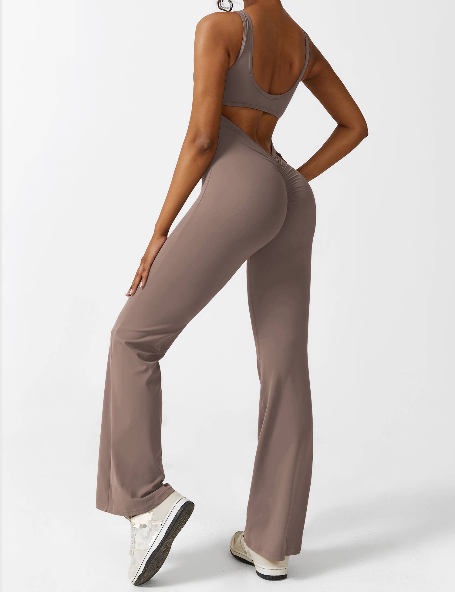 Zenith™ | V-Back Flared Jumpsuit