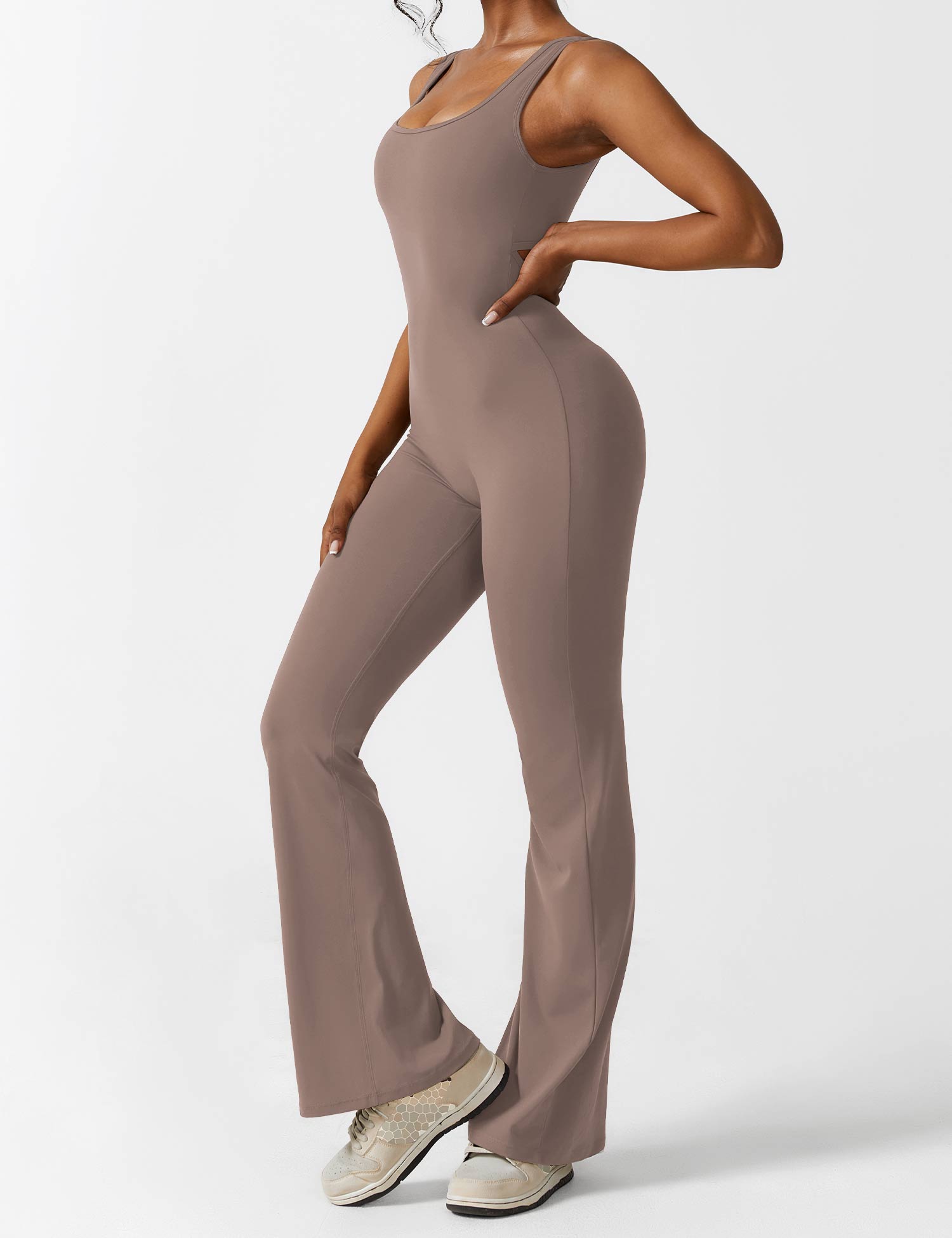 Zenith™ | V-Back Flared Jumpsuit