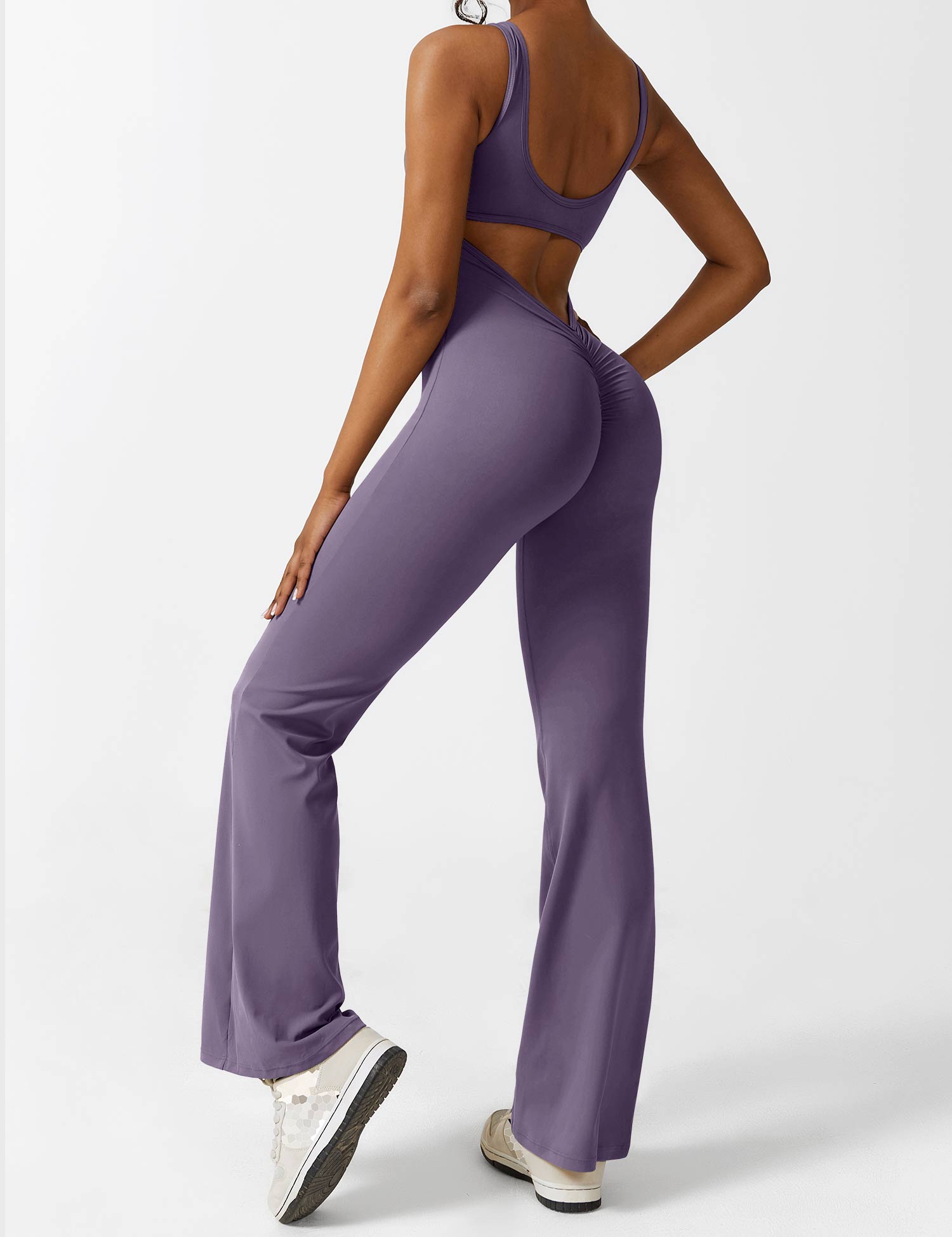 Zenith™ | V-Back Flared Jumpsuit