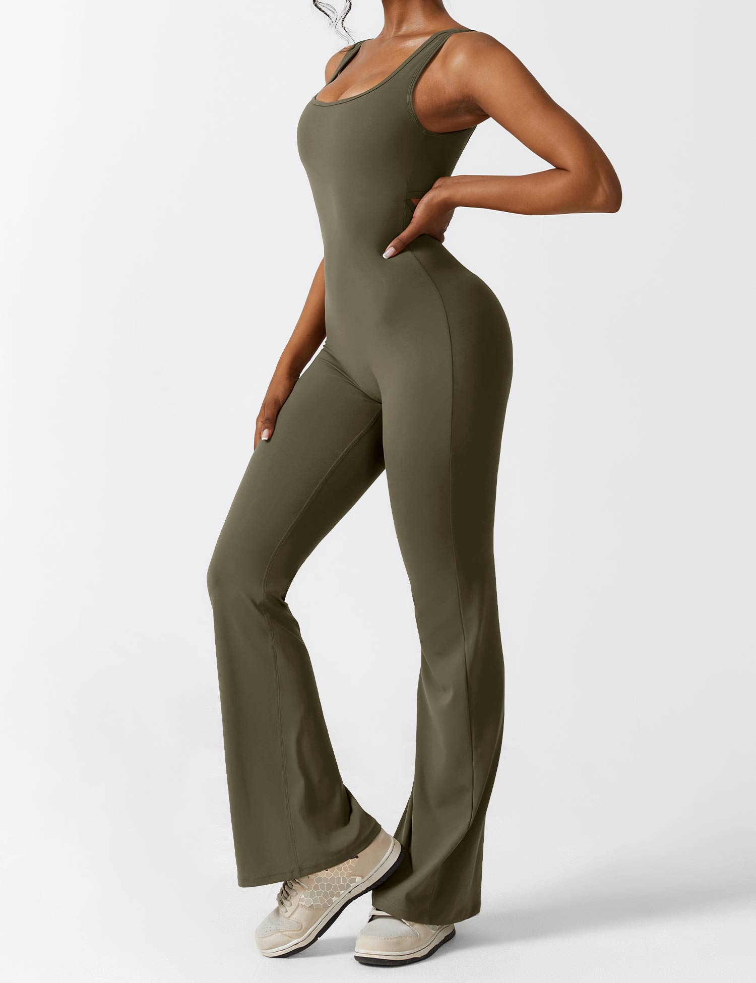 Zenith™ | V-Back Flared Jumpsuit