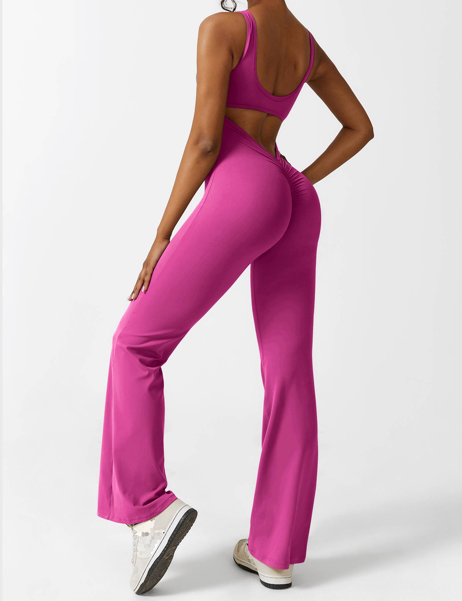 Zenith™ | V-Back Flared Jumpsuit