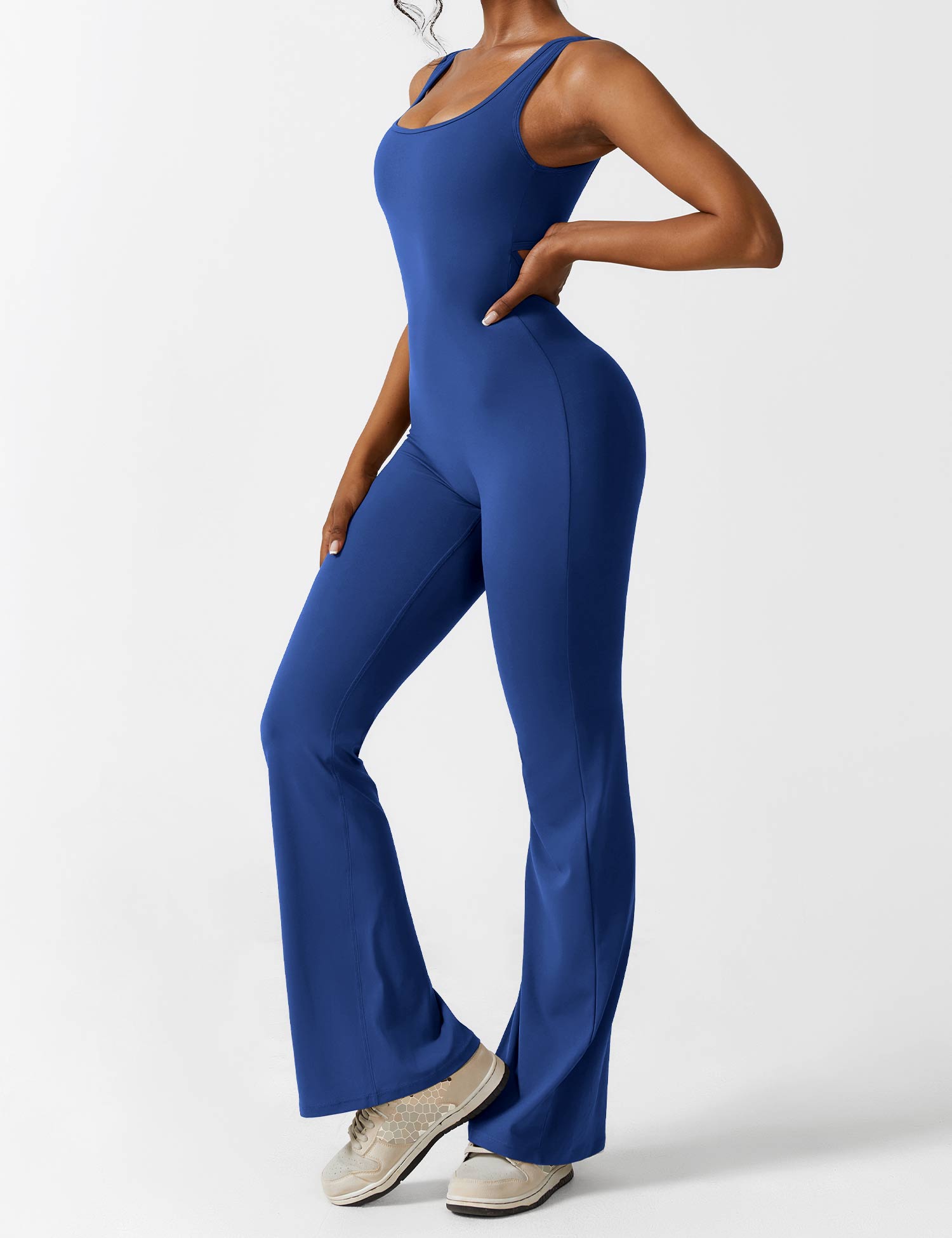 Zenith™ | V-Back Flared Jumpsuit