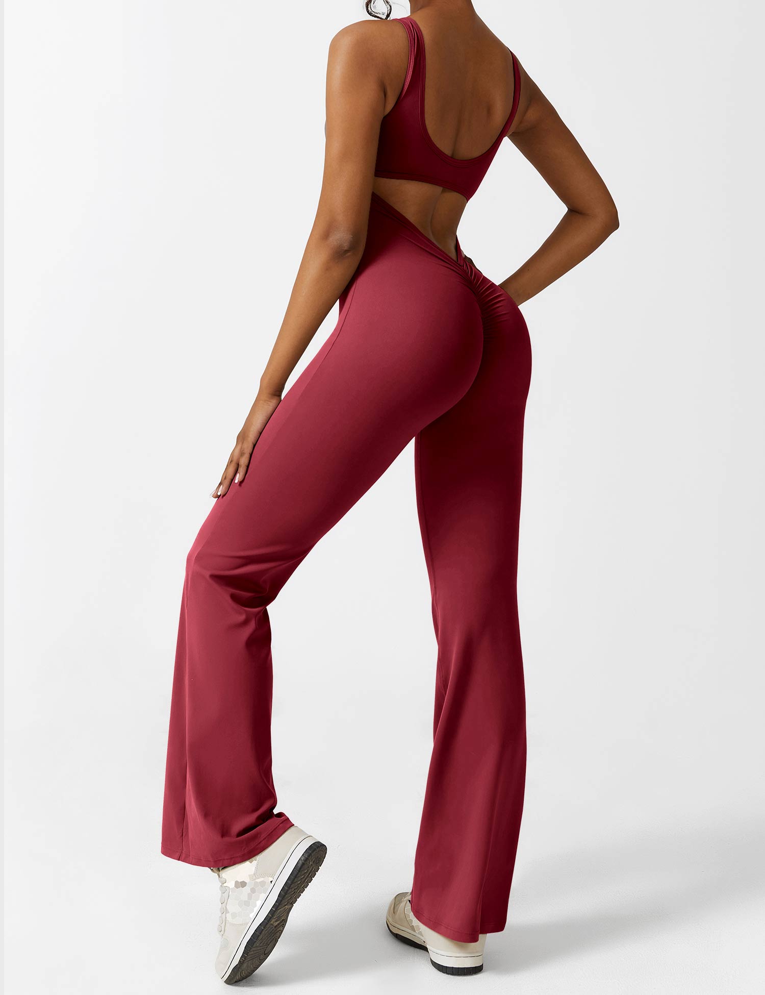 Zenith™ | V-Back Flared Jumpsuit