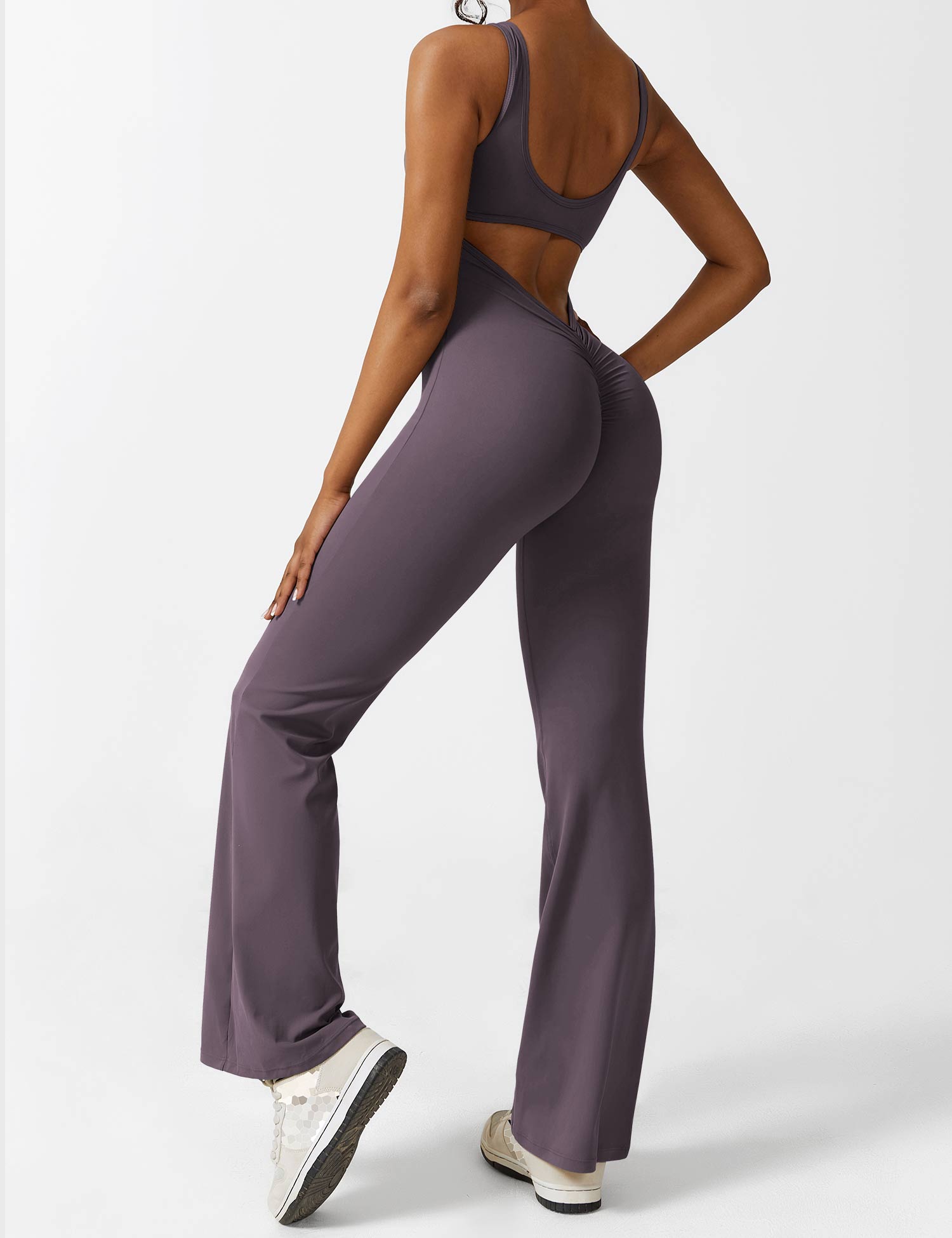 Zenith™ | V-Back Flared Jumpsuit