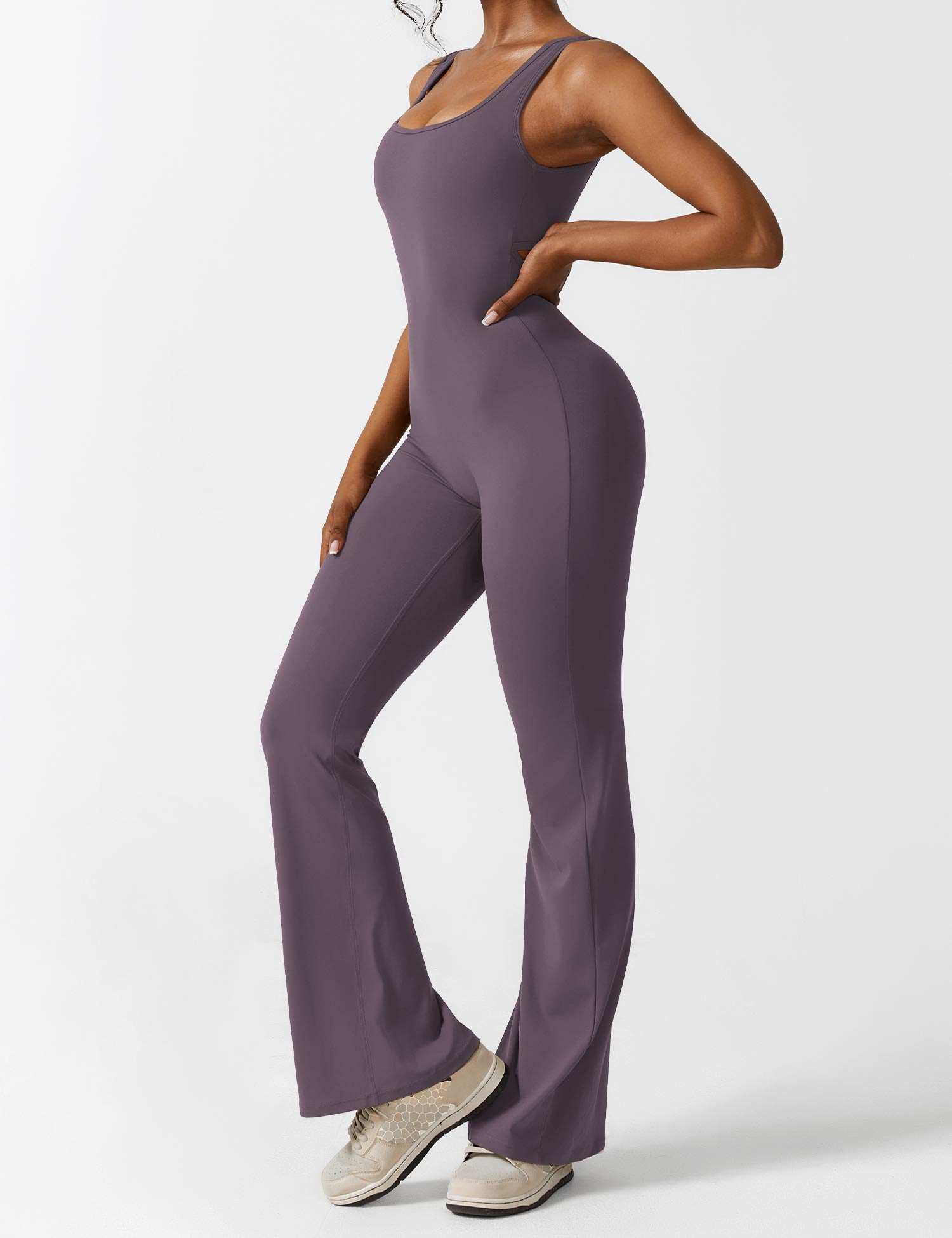 Zenith™ | V-Back Flared Jumpsuit