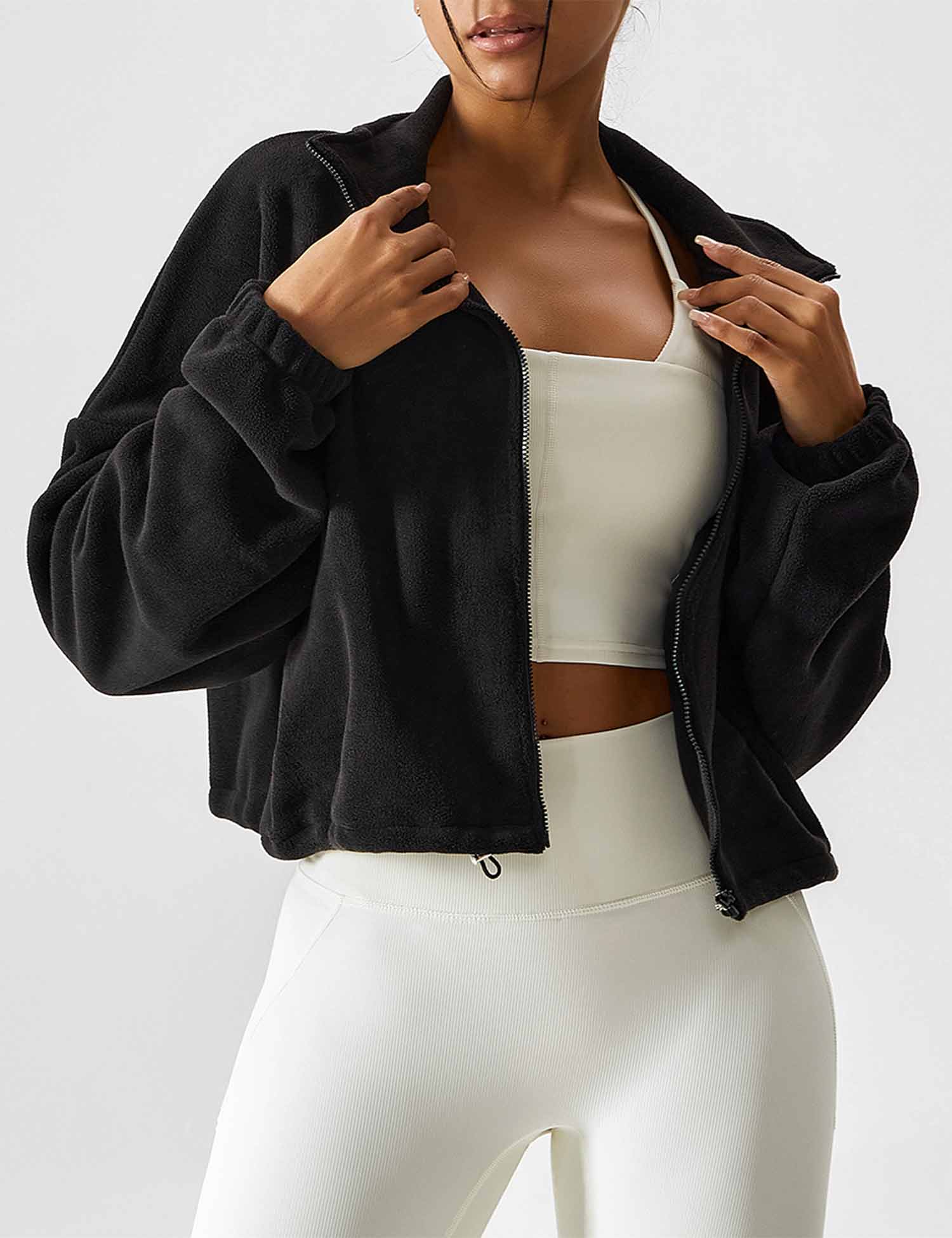 Zenith™ | Full Zip Fleece Crop Jacket